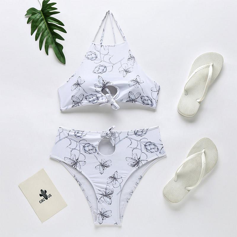 Wholesale Split Bikini Polyester Swimwear